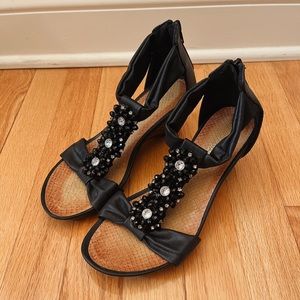 Spring Step Black Heels